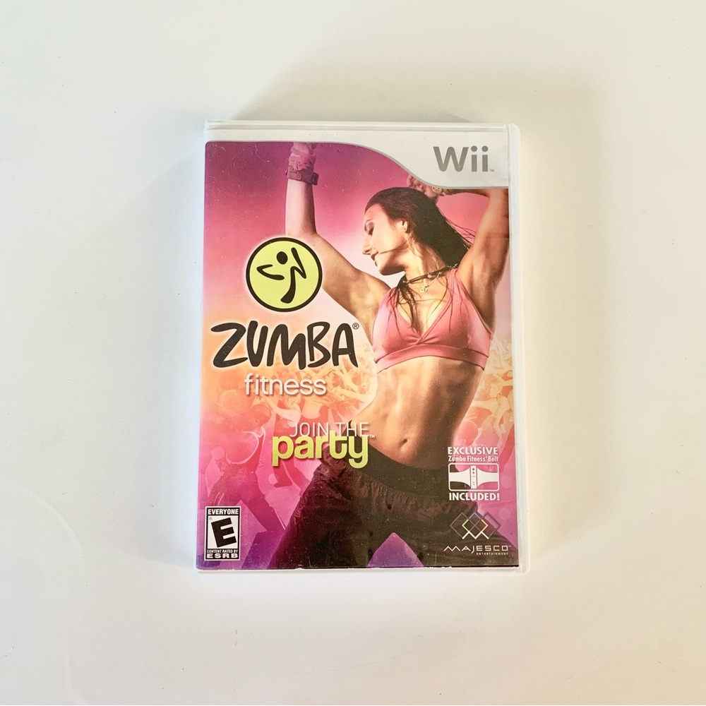 Nintendo Wii Zumba Fitness Join the Party Game Disc and Disc Case